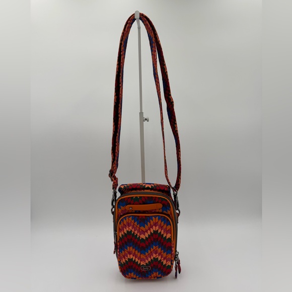 Lug Skeeter Mini B Crossbody Bag. Bargello Mountains Print. - Picture 2 of 14